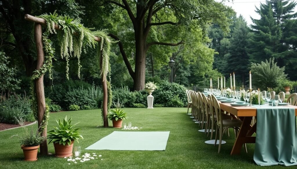outdoor wedding decor with sage green outdoor wedding decor with sage green
